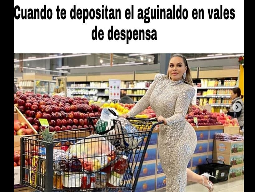 El  @marcera.feer bromeó con el aguinaldo para hacer las compras.