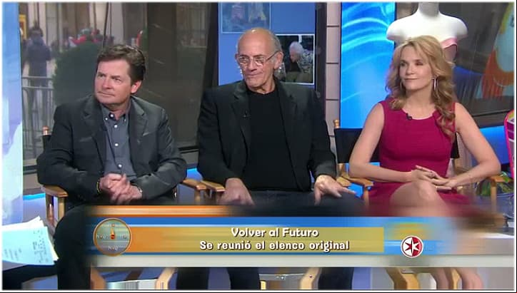 ¡Elenco original de “Back to the future” celebra en televisión!