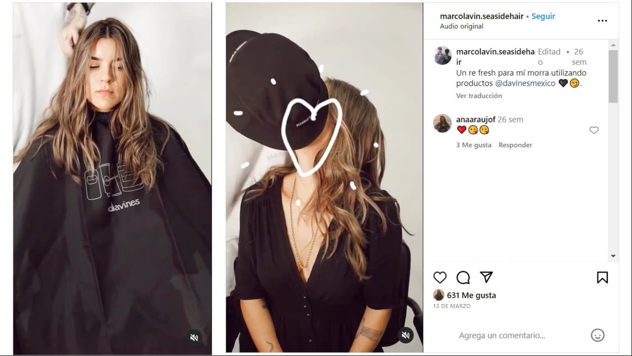 Marco Lavin hizo público que le realizó un corte de cabello a Ana Araujo.