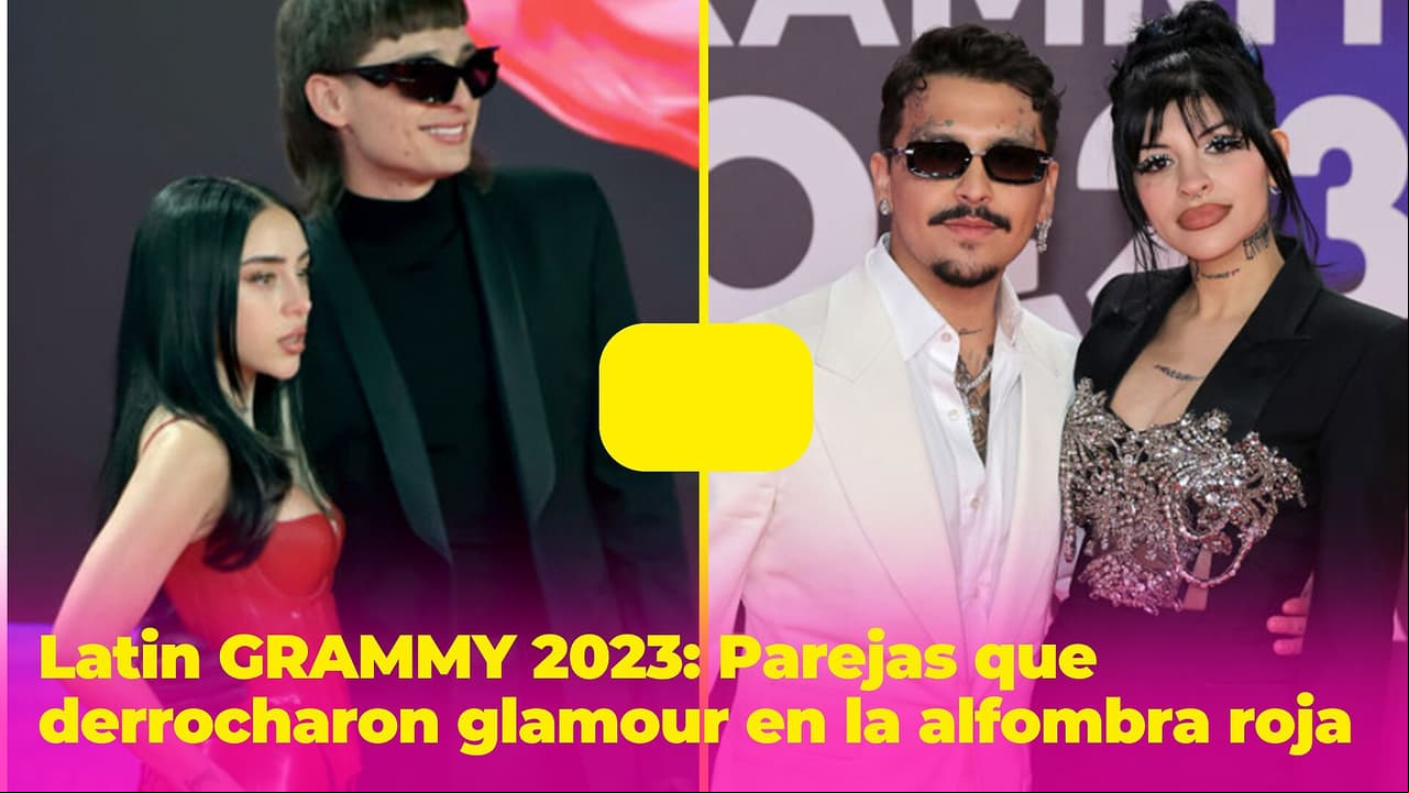 Parejas que derrocharon romance y glamour en la alfombra roja de los Latin GRAMMY 2023