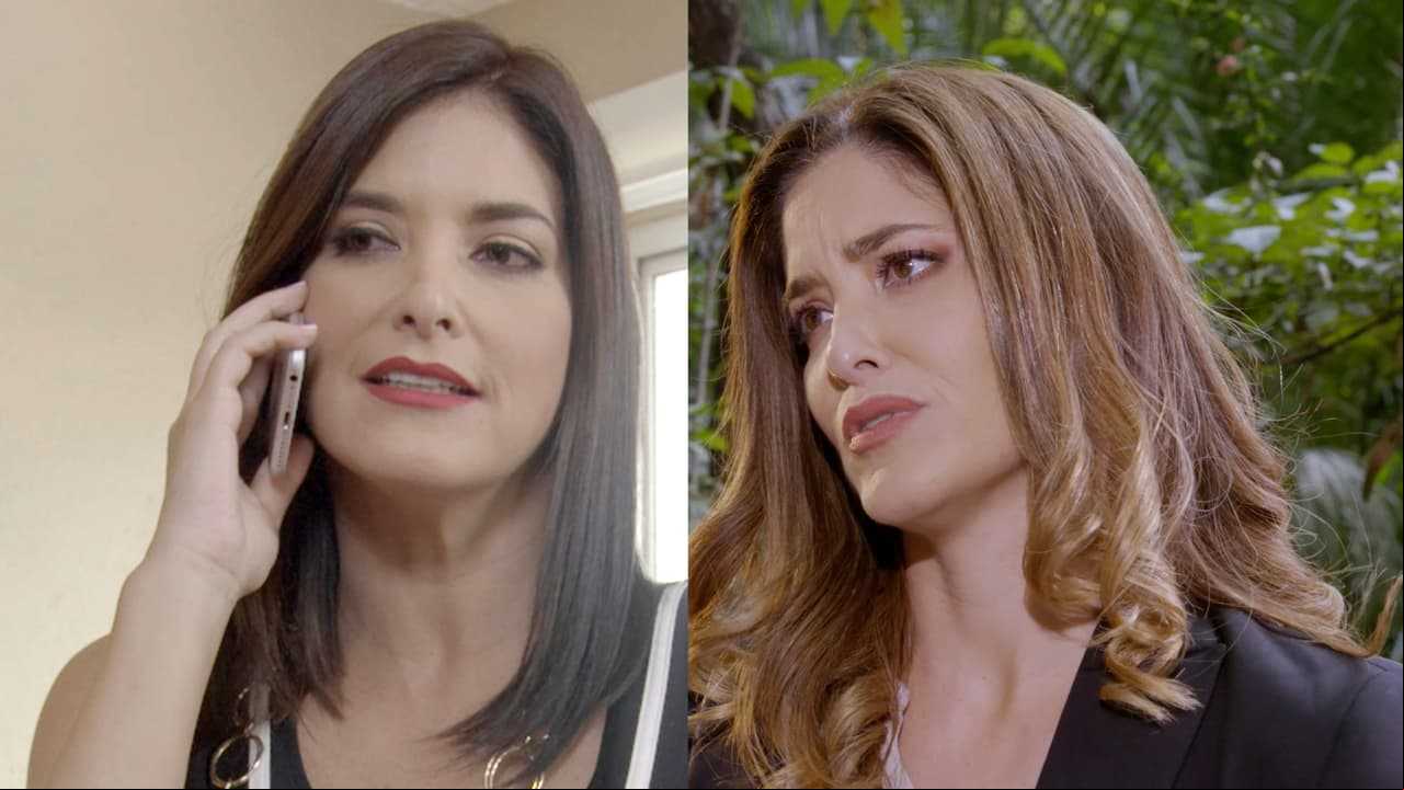 Tania Ríquenes es otra de las actrices a la que por lo general la vemos con el cabello rubio como en 'El mejor papá del mundo', pero en 'Una mamá de corazón' lució como una aquiavélica morena.