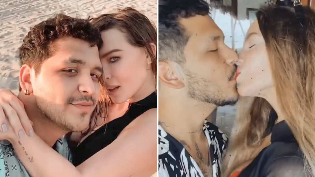 Belinda y Christian Nodal fueron pareja; así presumían su amor