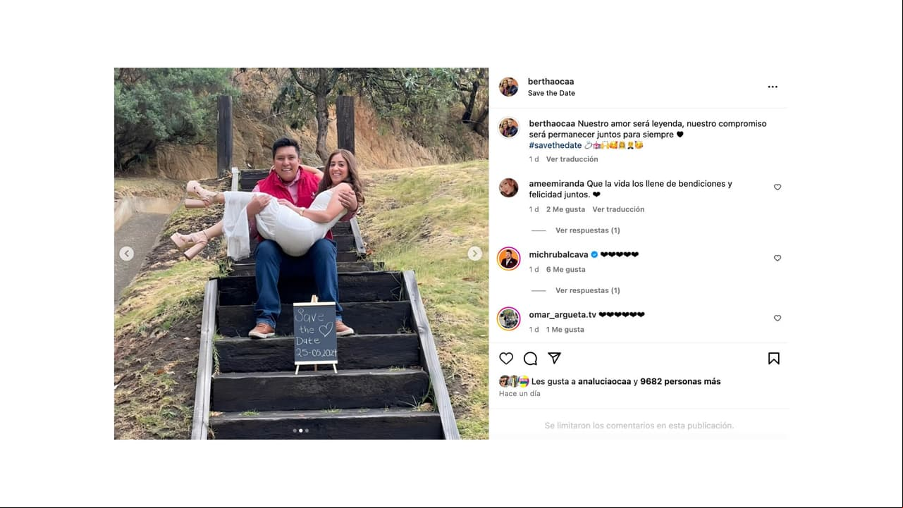 La hermana de Octavio Ocaña se comprometió en marzo de 2023.