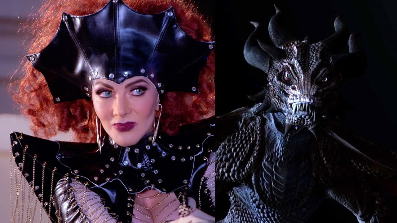 Olivia Collins se transforma en dragón en Albertano contra los mostros