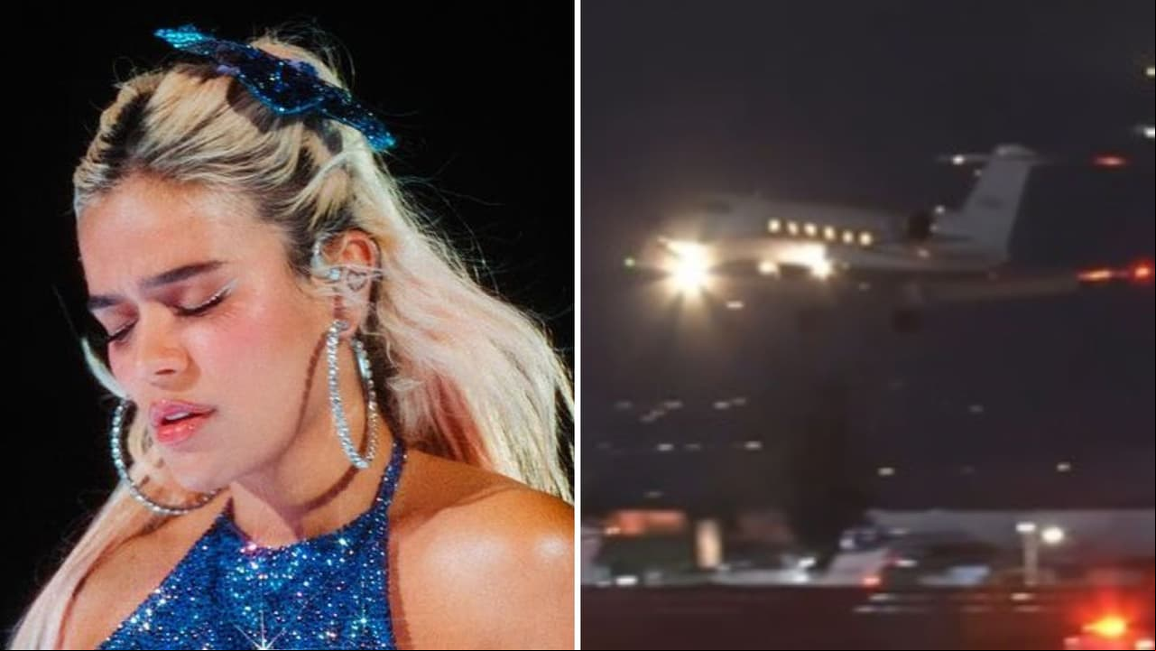 Avión privado de Karol G realiza aterrizaje de emergencia: esto se sabe sobre la cantante
