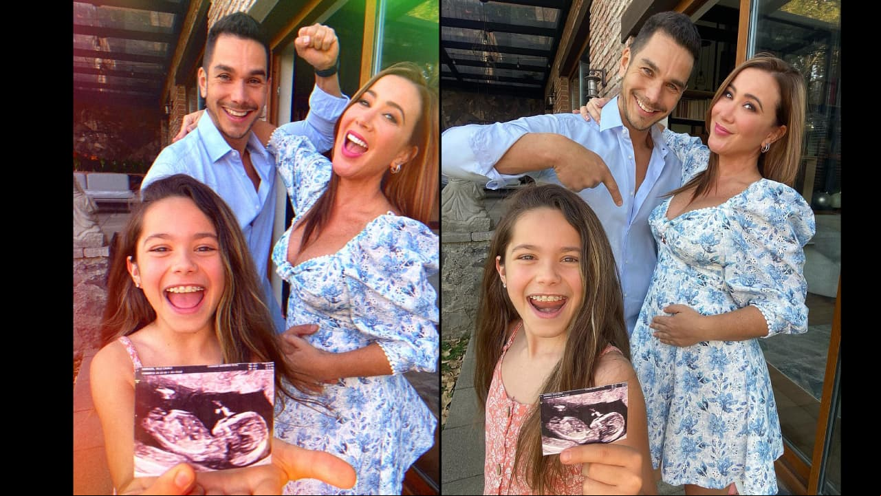 Mariazel posó con su hija y esposo para revelar su segundo embarazo