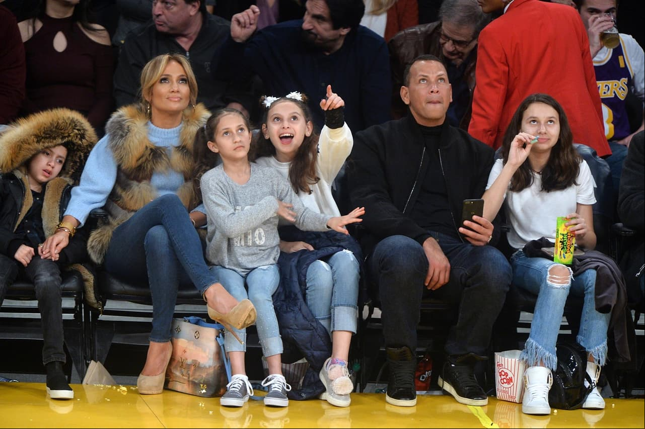 Jennifer Lopez y Alex Rodríguez formaron una gran familia