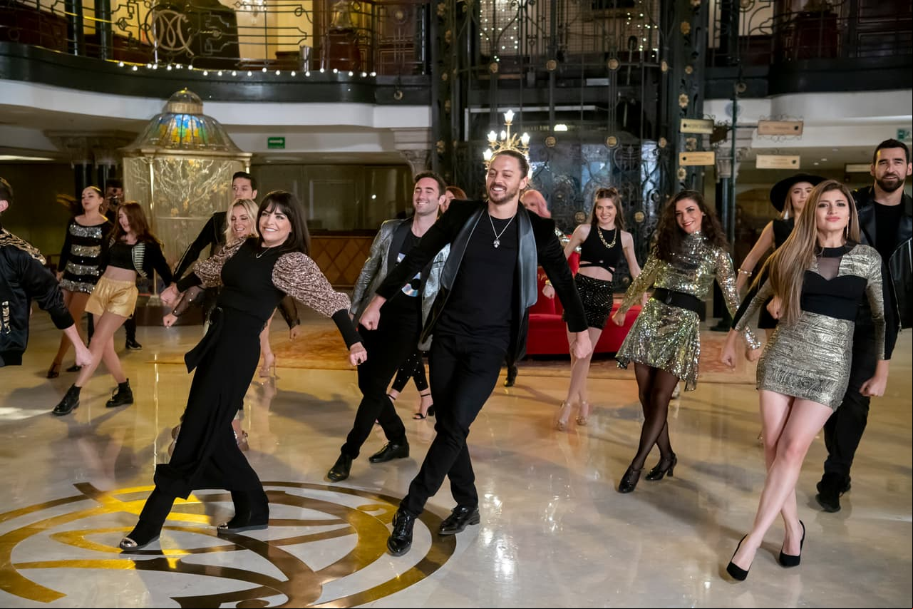 Lisset y Alfredo Gatica estuvieron al frente a la hora de bailar.