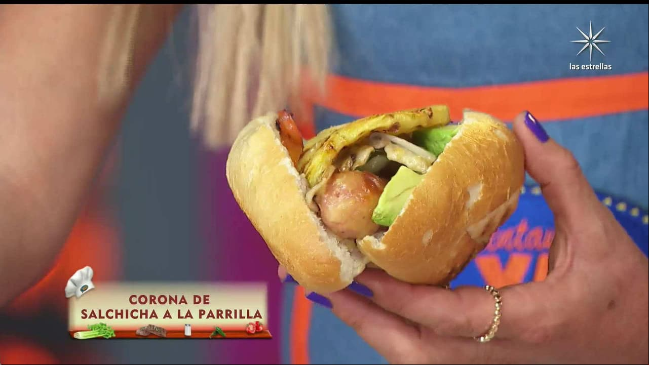 RECETA: Corona de salchicha a la parrilla