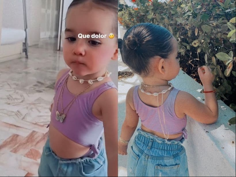 Además, de que lució un atuendo muy similar al de su famosa madre, el cual, Kimberly Loaiza le pidió en varias ocasiones que lo modelara.