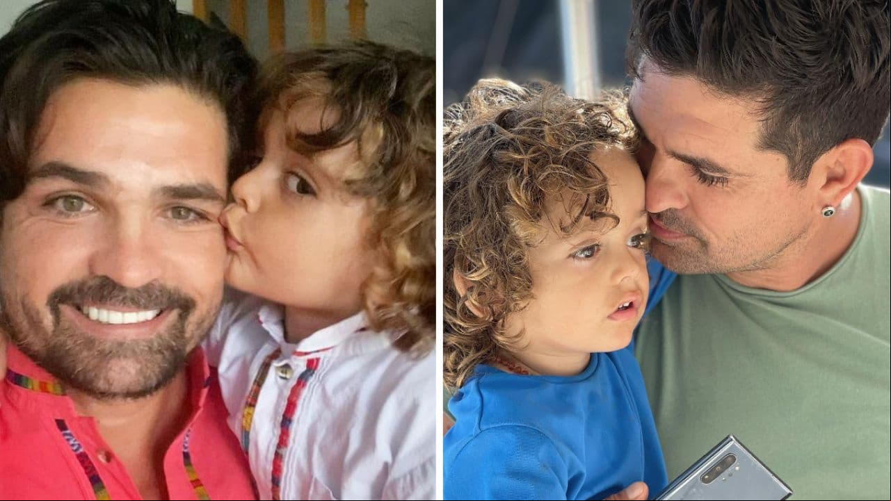 Ferdinando Valencia presume cuánto ha crecido su hijo Tadeo