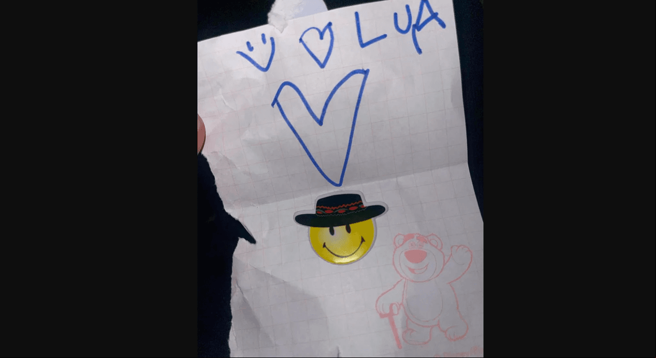Hija de Zuria Vega, Lúa, le regaló un dibujo para celebrar su cumpleaños