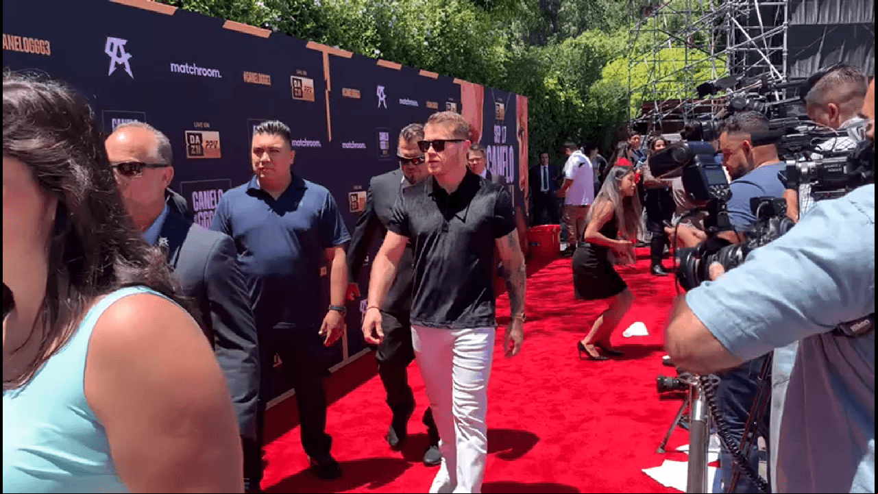 Conferencia de prensa de la trilogía entre el mexicano Saúl 'Canelo' Álvarez y el kazajo Gennady Golovkin 'GGG' en Los Angeles.