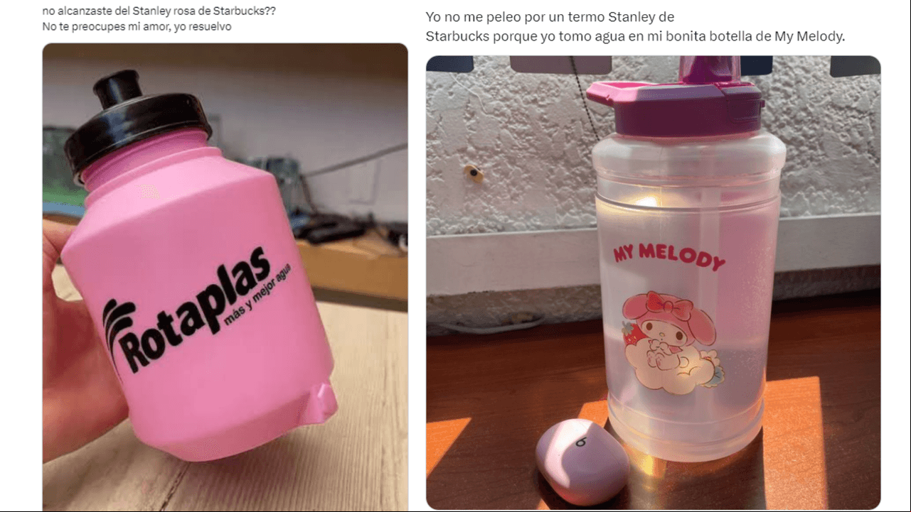 Internautas mexicanos presumen sus vasos ‘superiores’ a los Stanley