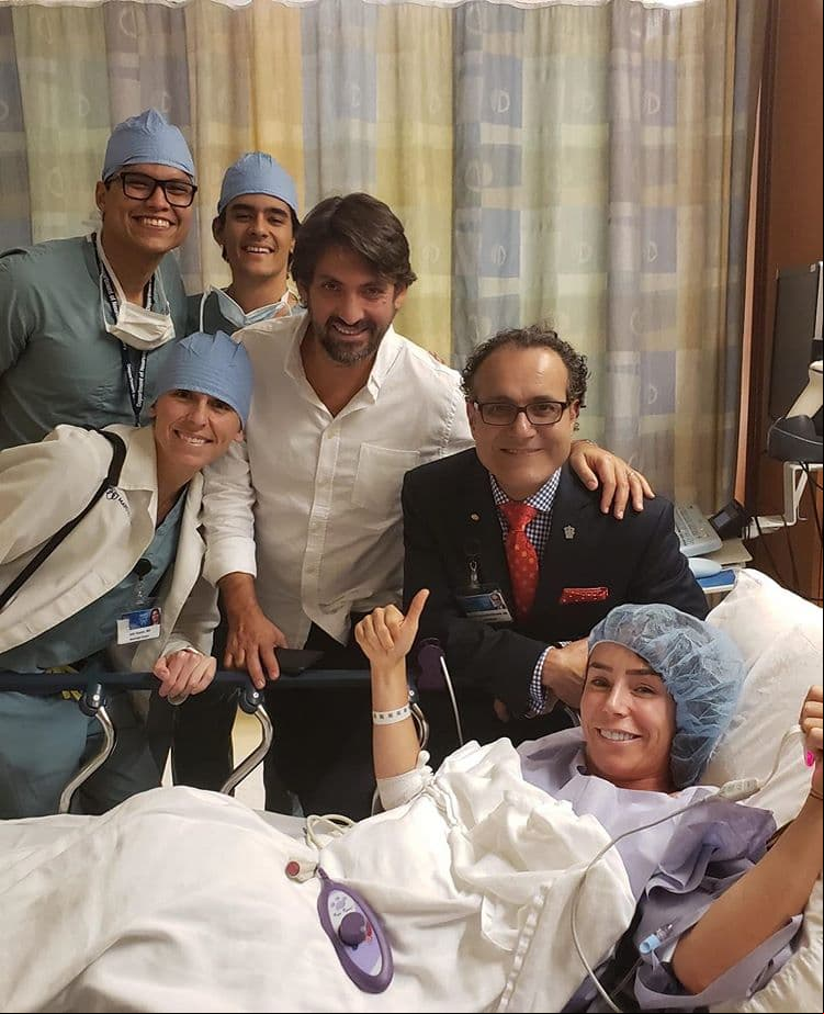 Inés Gómez Mont en el hospital
