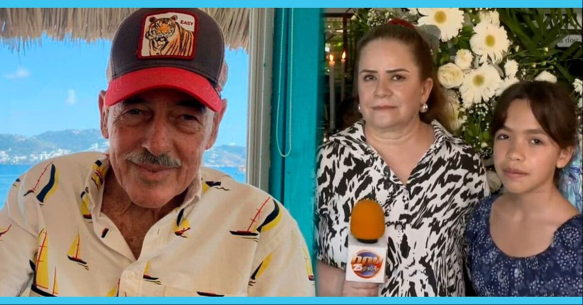 Nieta de Andrés García llega al funeral para despedirse de su abuelo