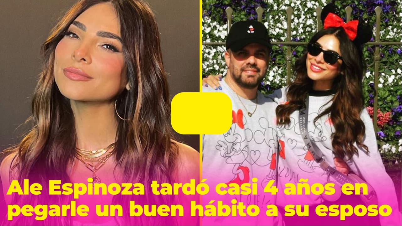Alejandra Espinoza celebra que por fin le pegó un “buen hábito” a su esposo después de 4 años