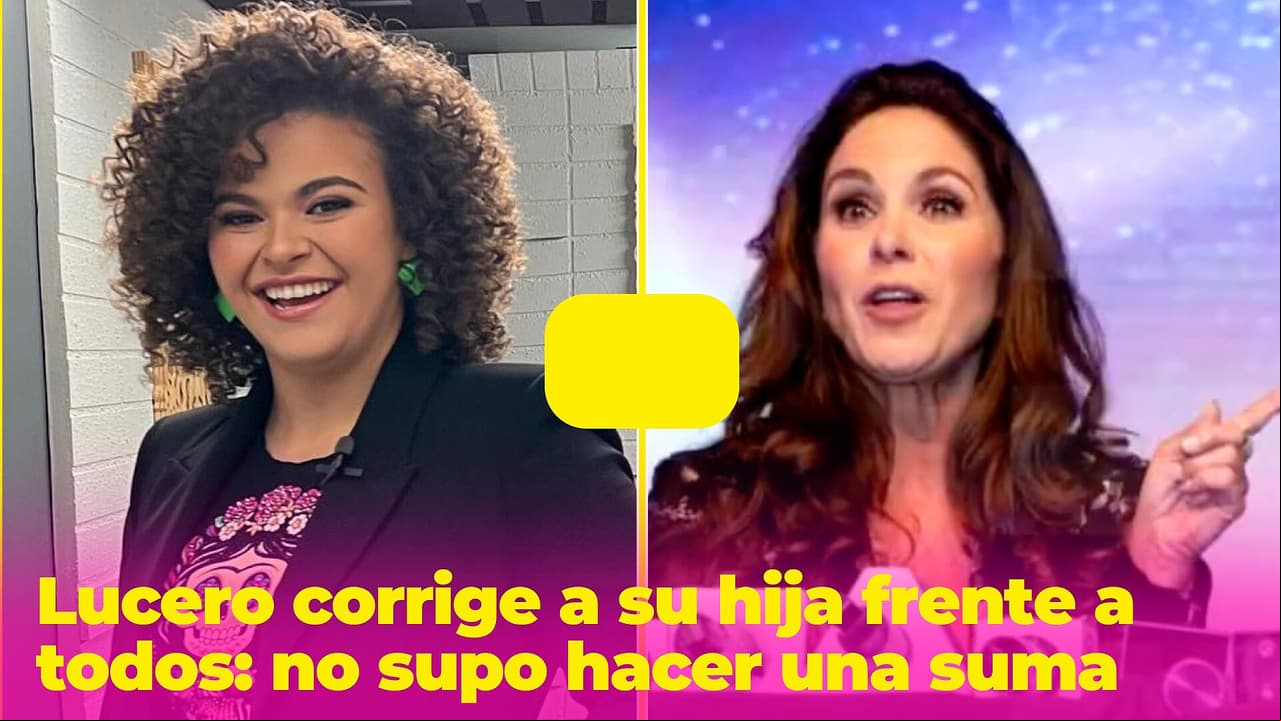 Lucero corrige a su hija frente a todos: no supo hacer una suma