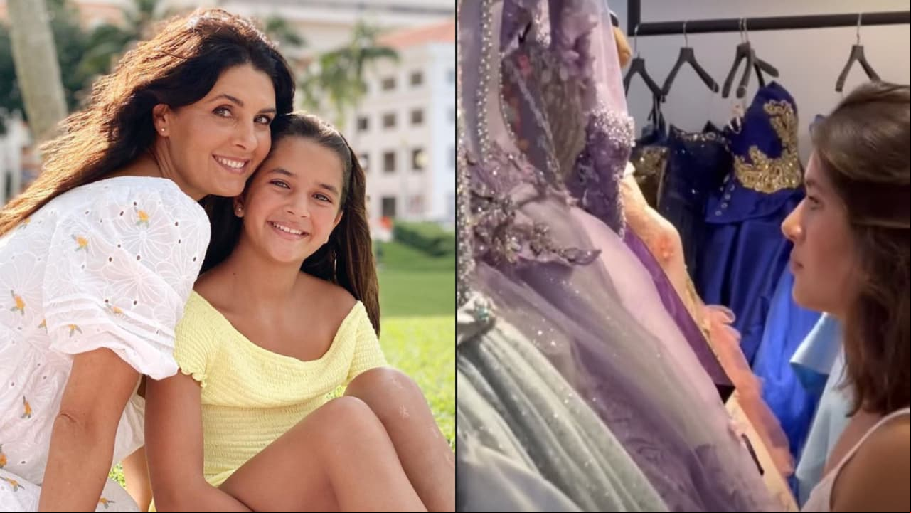 ¿Hija de Eduardo Santamarina y Mayrín Villanueva busca vestido de XV años para su fiesta? Publica imágenes