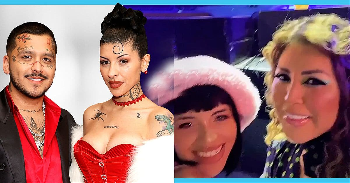 Mamá de Christian Nodal presume a su nuera Cazzu en concierto