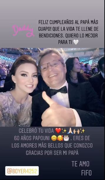La actriz celebró los 60 años de su papá con un emotivo mensaje.