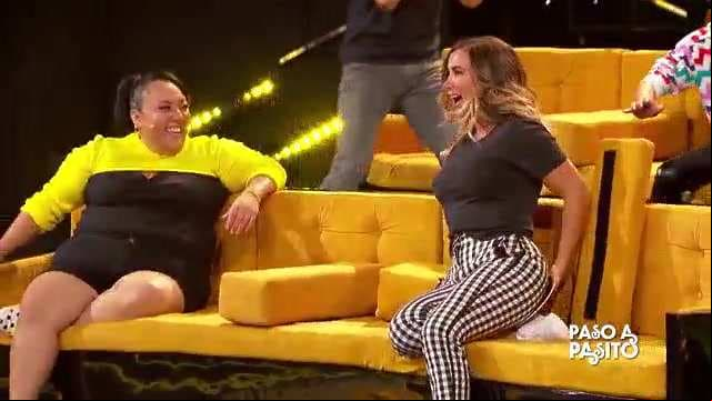 ¡Qué oso! A Mariazel se le rompe el pantalón en pleno programa de Me caigo de risa