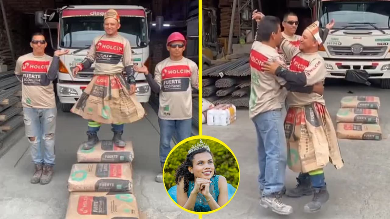 Albañiles bailan vals de XV años en plena obra y hacen reír al Internet: "lo mejor"
