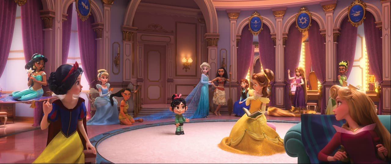 Las princesas hicieron un cameo en la nueva entrega de Ralph, el demoledor.