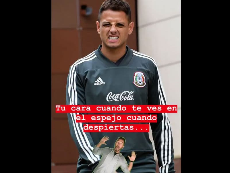 El defensa también compartió otra cómica foto