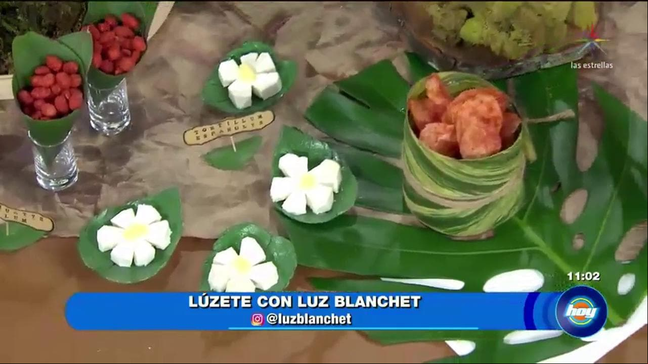 Decoración de mesa botánica