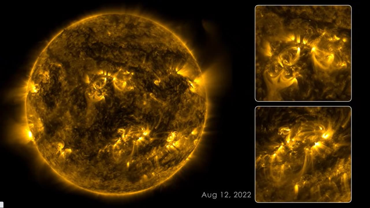 La Nasa difundió impactantes imágenes de los cambios del Sol en 133 días.