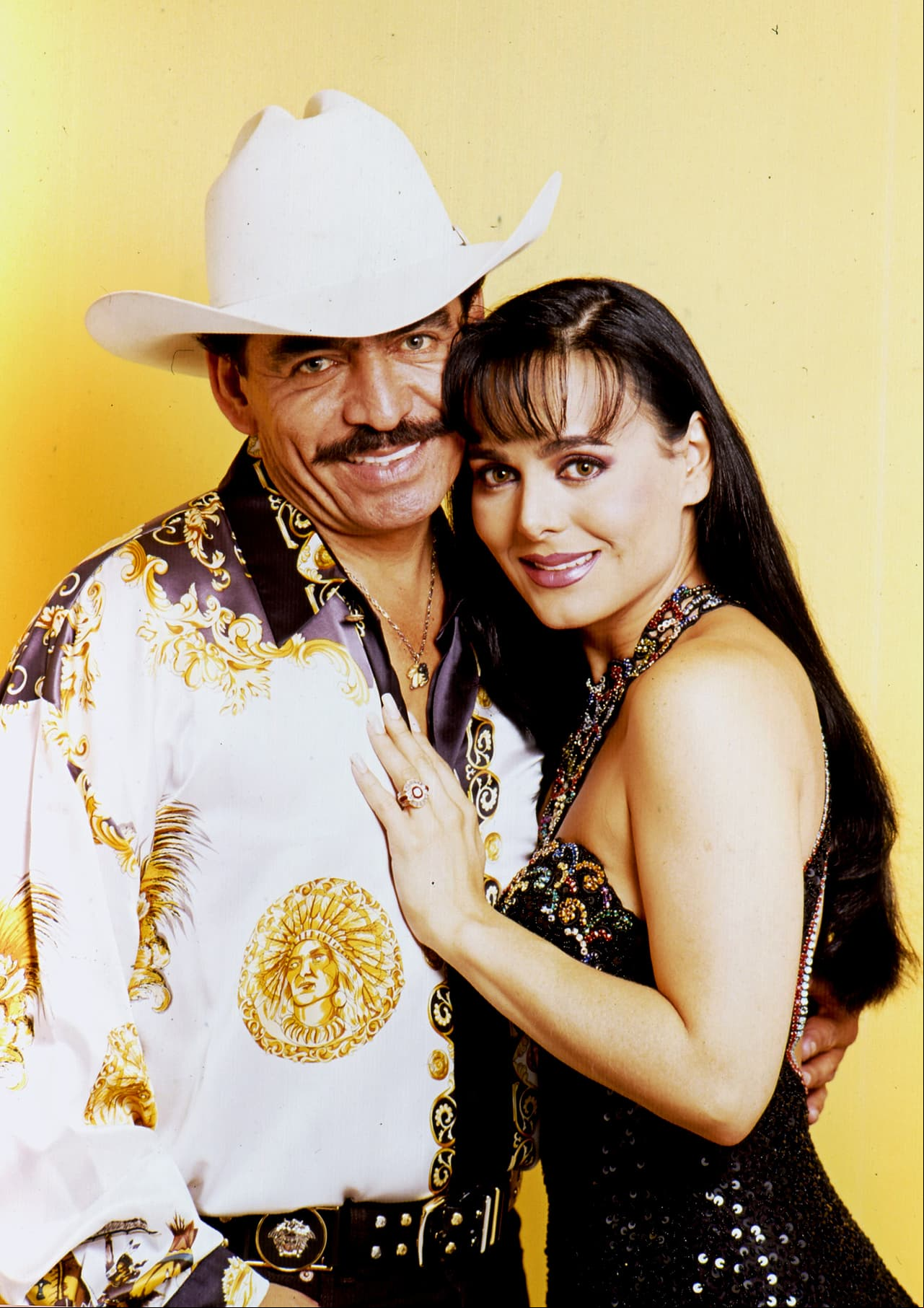 Joan Sebastian junto a Maribel Guardia