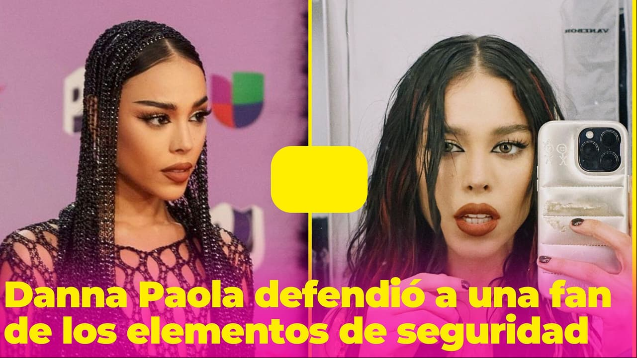 Danna Paola le cambia la letra a su canción 'Sodio' para defender a una fan durante un concierto