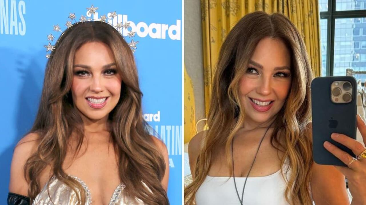 Thalía se 'despide' de su larga melena castaña y aparece con radical look rubio