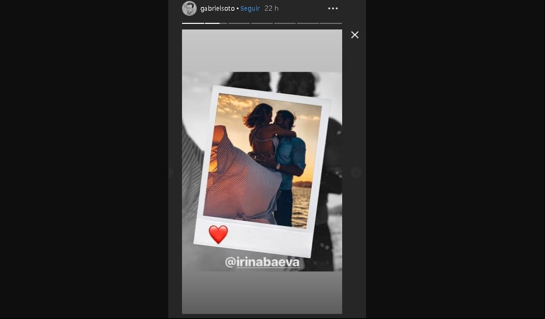 Gabriel Soto acompañó su publicación con un corazón
