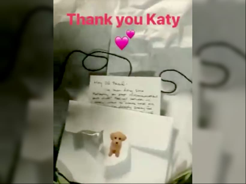 Carta de Katy Perry a Taylor Swift