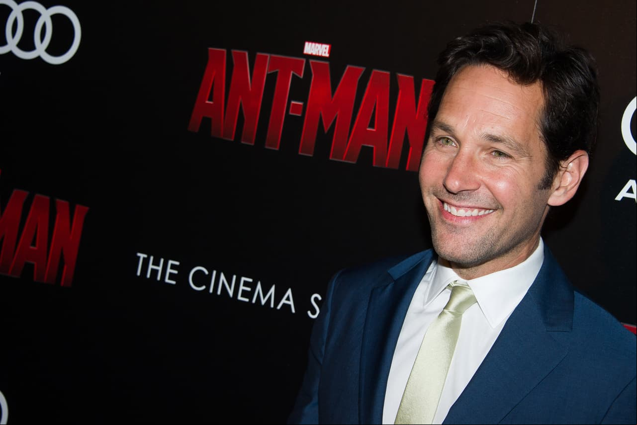 Paul Rudd attends a special screening of "Ant-Man" hosted by The Cinema Society and Audi at the SVA Theatre on Monday, July 13, 2015, in New York. (Photo by Charles Sykes/Invision/AP)