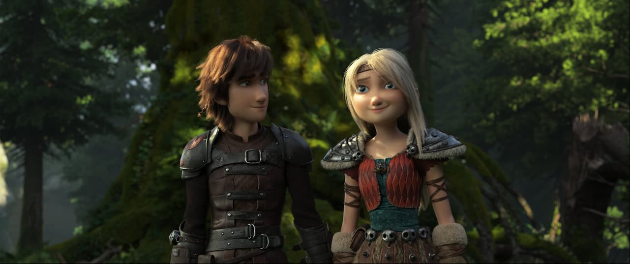 'Hipo' y 'Astrid' en 'Cómo Entrenar a tu Dragón 3'