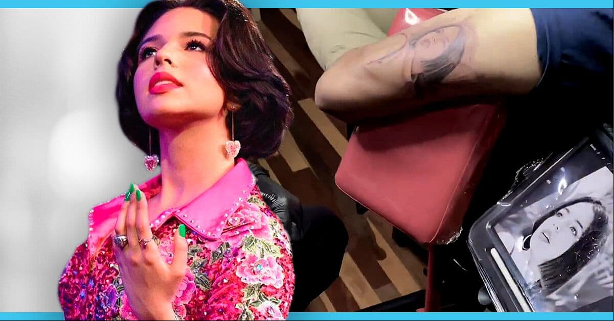 Ángela Aguilar: su reacción al ver que fan se tatuó su rostro