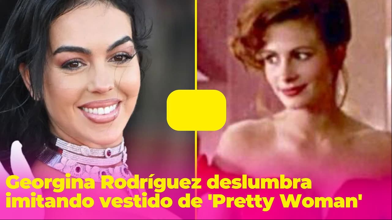 Georgina Rodríguez 'copia' el outfit de 'Pretty Woman', pero sus zapatos dan mucho de qué hablar