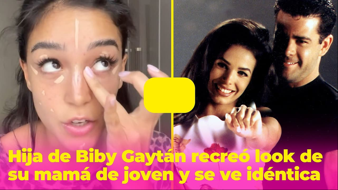 Ale Capetillo se transformó en Biby Gaytán: recreó uno de los looks más icónicos de su juventud