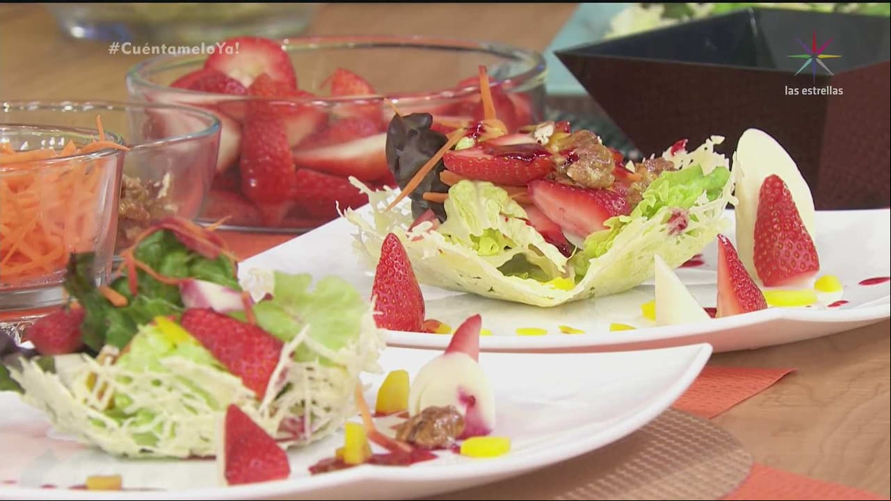 RECETA: Ensalada de fresa con nuez