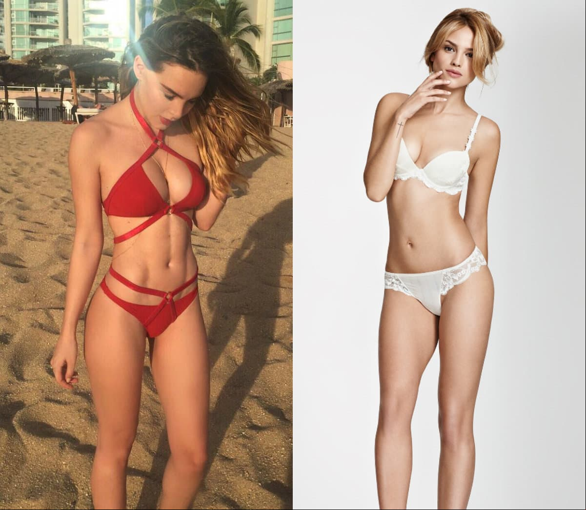 Belinda y Eiza González lucen sus torneadas figuras en una guerra de bikinis, que promete elevar la temperatura de sus seguidores