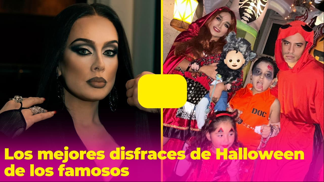 Famosos que triunfaron con sus disfraces en este Halloween: una se transformó en pavo real