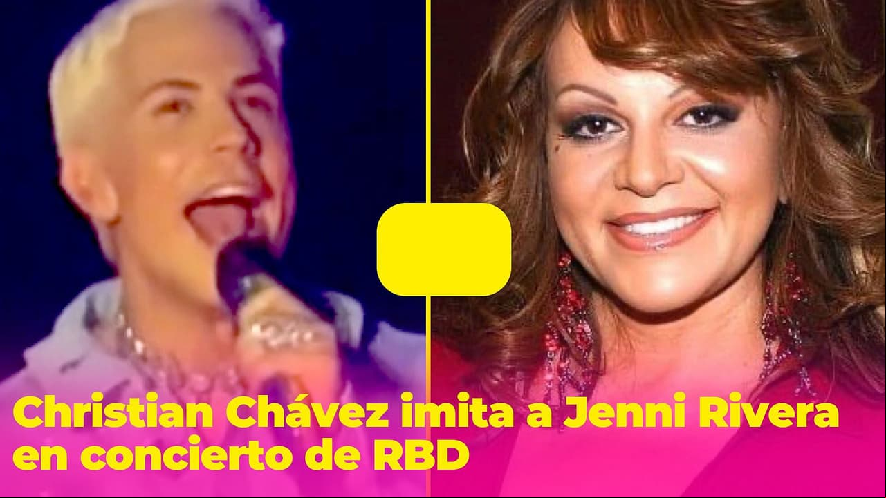 "Esa no porque me meo": Christian Chávez imitó a Jenni Rivera en pleno concierto de RBD