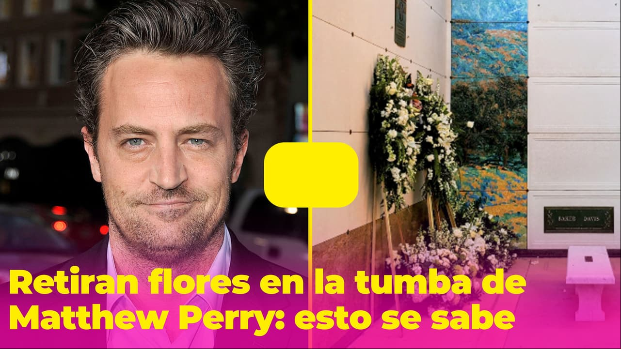 ¿Por qué retiraron todas las flores en la tumba de Matthew Perry? Esto se sabe