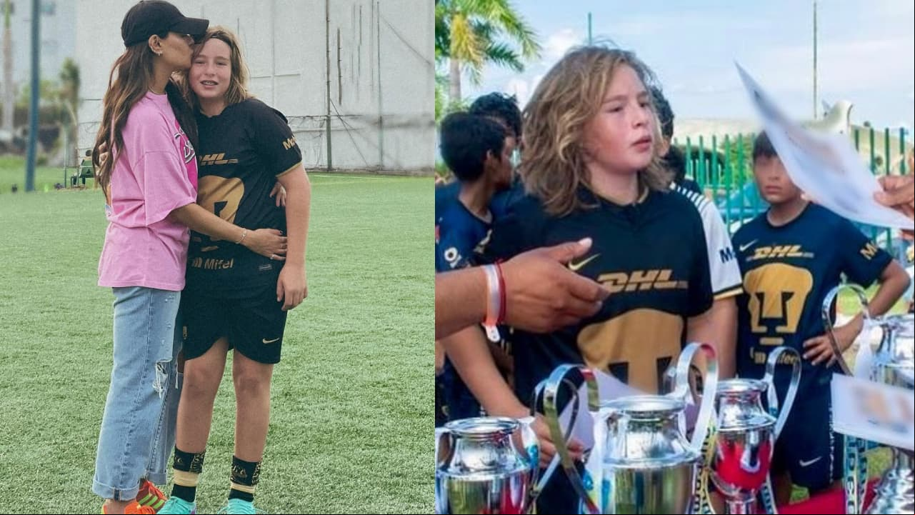 Galilea Montijo presume que su hijo Mateo quiere ser futbolista