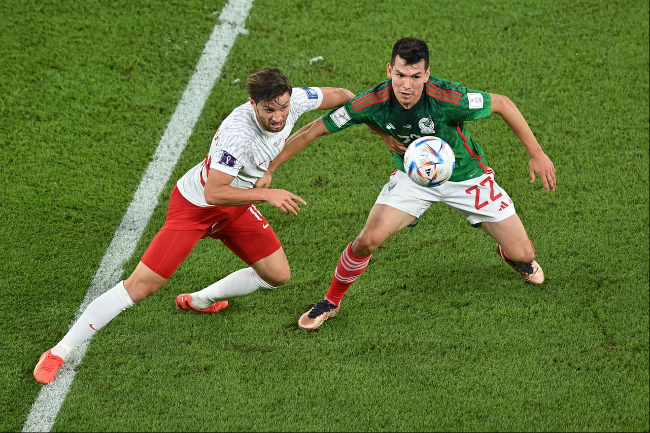 México empato sin goles frente a Polonia en su debut mundialista