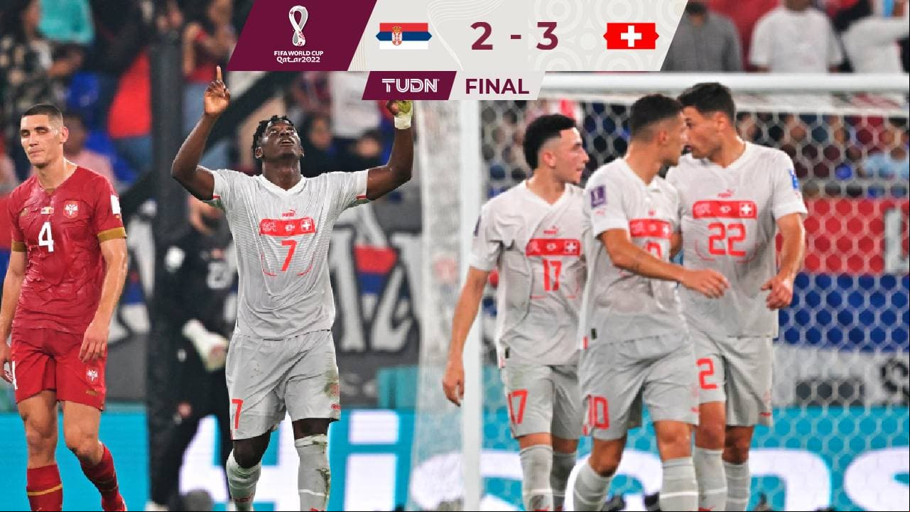 En un partidazo Suiza sufre pero se impone a Serbia y va a Octavos
