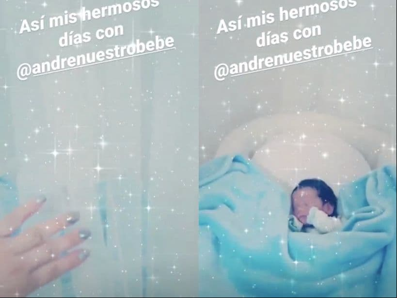Sus seguidores tuvieron que esperar a que el bebé cumpliera una semana de nacido para que la actriz por fin presentara a André en una adorable historia de Instagram.